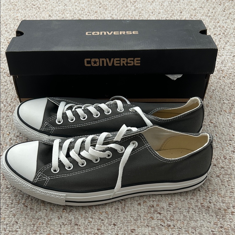 Converse Charcoal Low-Top Sneakers